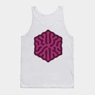 Reaction-Diffusion Hexagon (Purple Pink) Tank Top